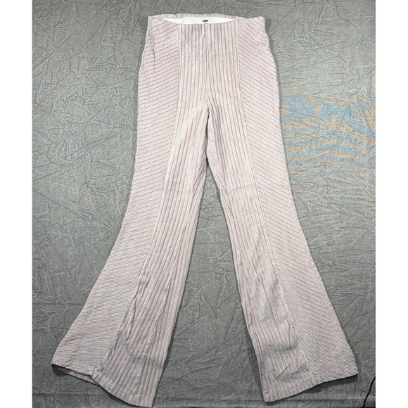 Free People Pants - Free People Pants Womens L Lavender Slim And Only Corduroy Flare Ribbed Stretch